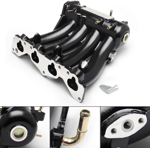 WENJTP Intake Manifold Aluminum Compatible with Honda Civic 19882000 CRX Del Sol SOHC D Series CX DX EX GX